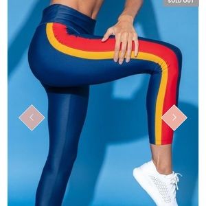 Ines High Waisted Navy Leggings ENSMBL